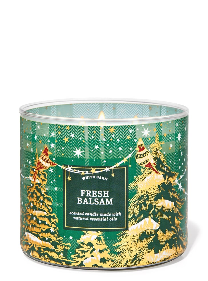Fresh Balsam 3Wick Candle Bath & Body Works Holiday Candle