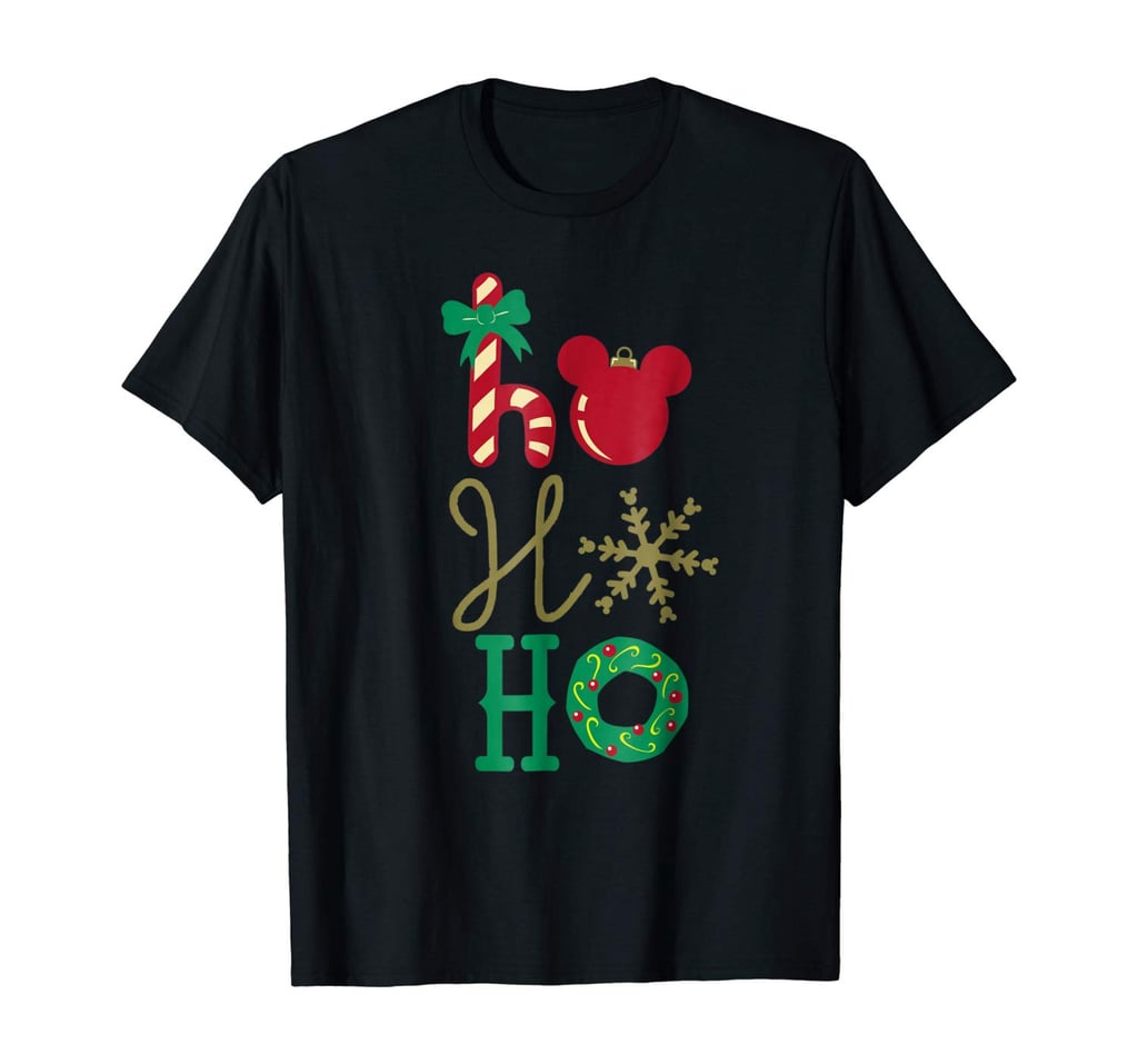 Disney Mickey And Friends Christmas Symbol Ear Fill T-Shirt