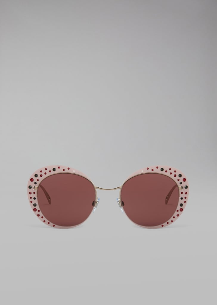 ‎‎‎‎Giorgio Armani ‎Cat Walk Open Lenses Glasses With Crystals For ‎Women‎