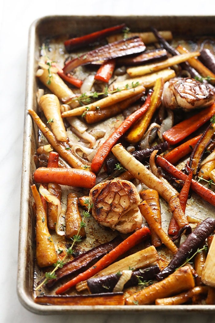 Honey Balsamic Roasted Carrots