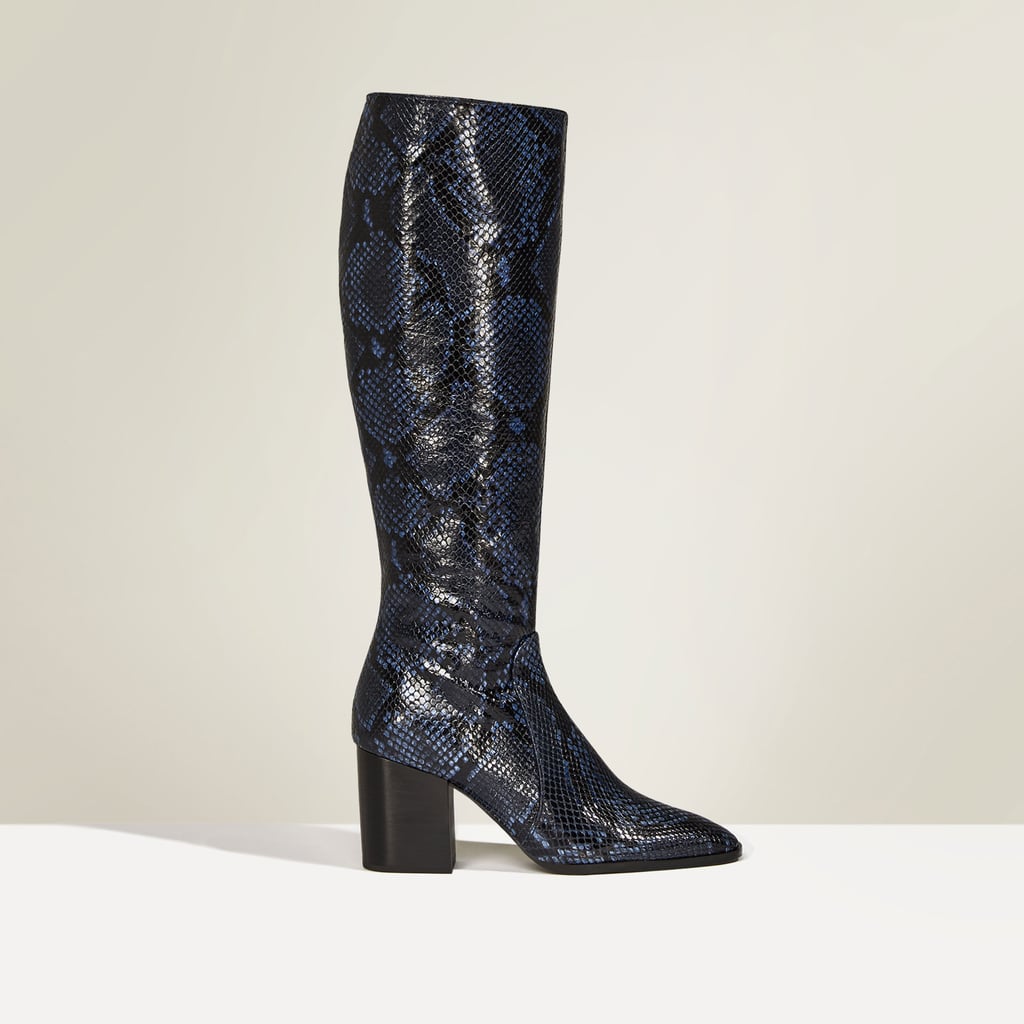 Studio Print High Heel Leather Boot ($299)