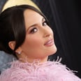 Kacey Musgraves Pairs Her Pink Catsuit With a Feather Cape at the Grammys