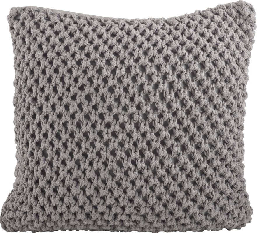 Knitted Throw Pillow