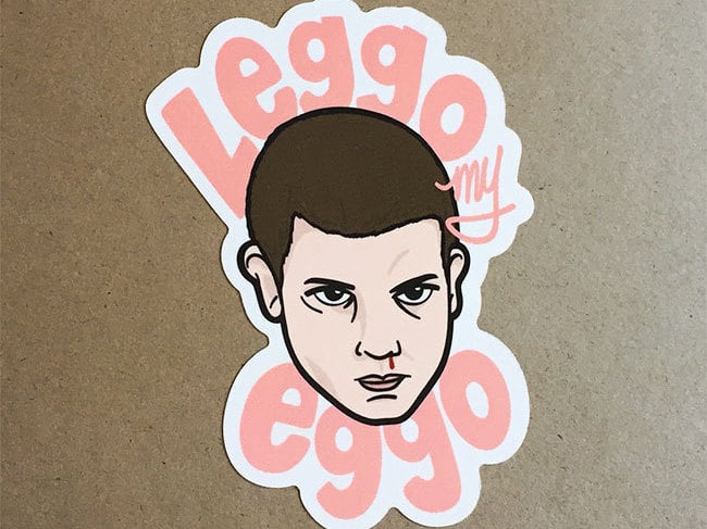 Eleven Eggo Sticker