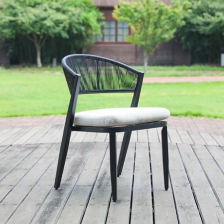 Studio 3B Elin Outdoor Dining Chairs in Black