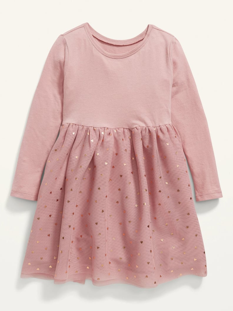 Old Navy Fitted Long-Sleeve Tutu Dress for Toddler Girls