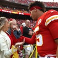 Travis Kelce's Mom Donna Dons Silver Sandals for Quarterback Premiere –  Footwear News