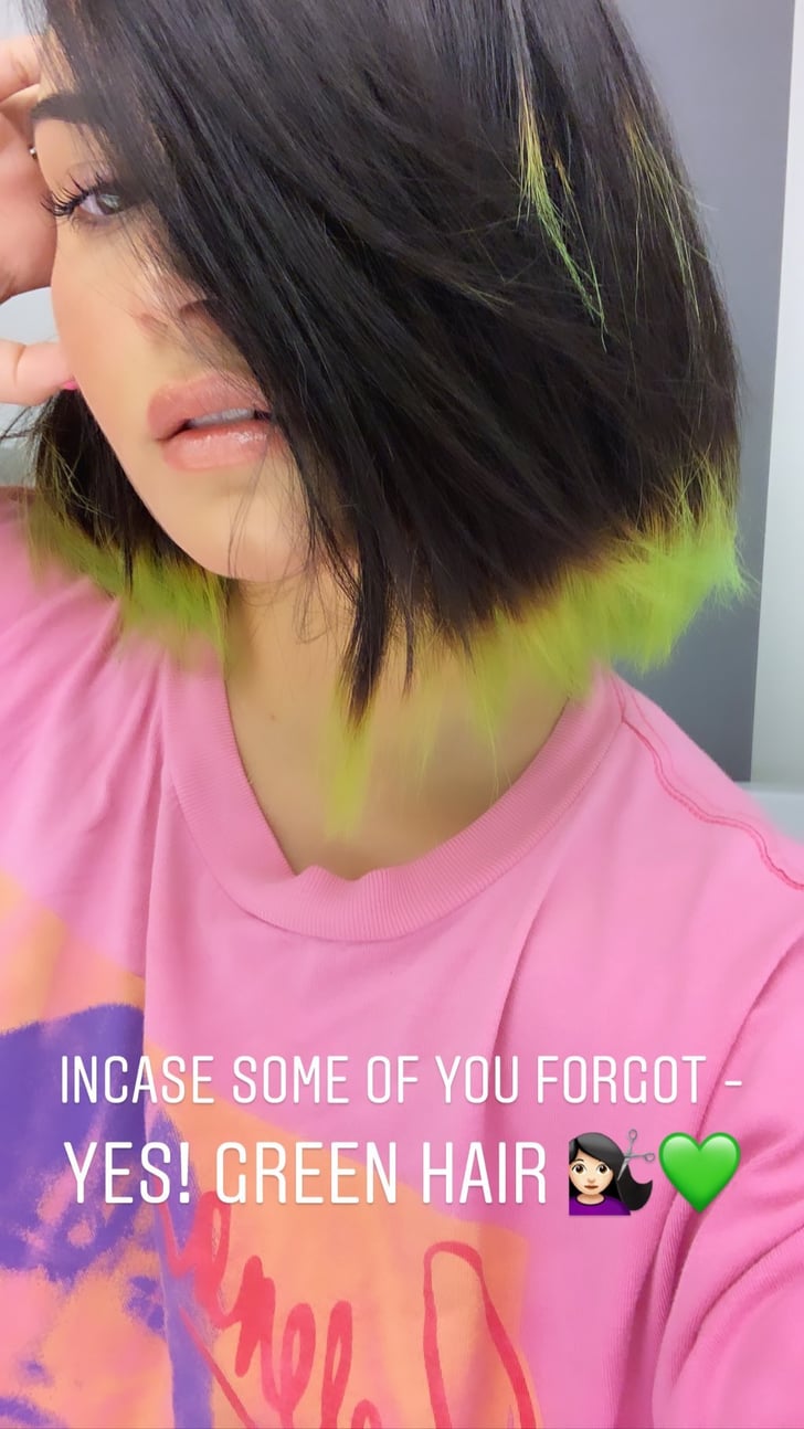 Demi Lovato's Dip-Dyed Green Hair Color on Instagram | POPSUGAR Beauty