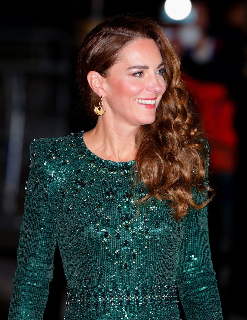 Kate Middleton's Side Swept Curls, 2021