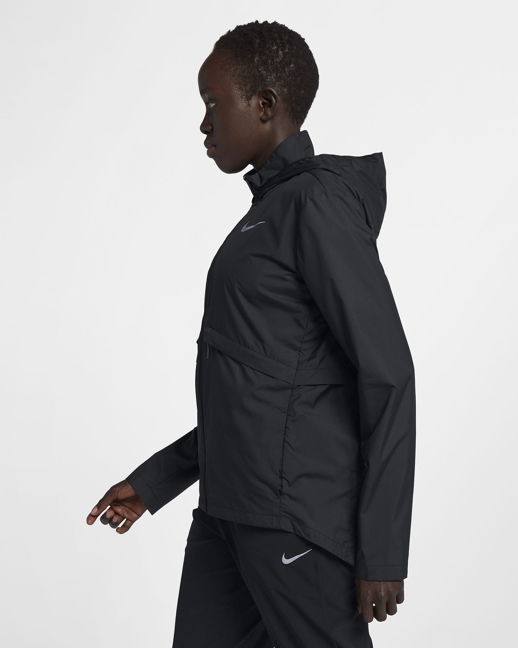 nike essential women's packable running rain jacket