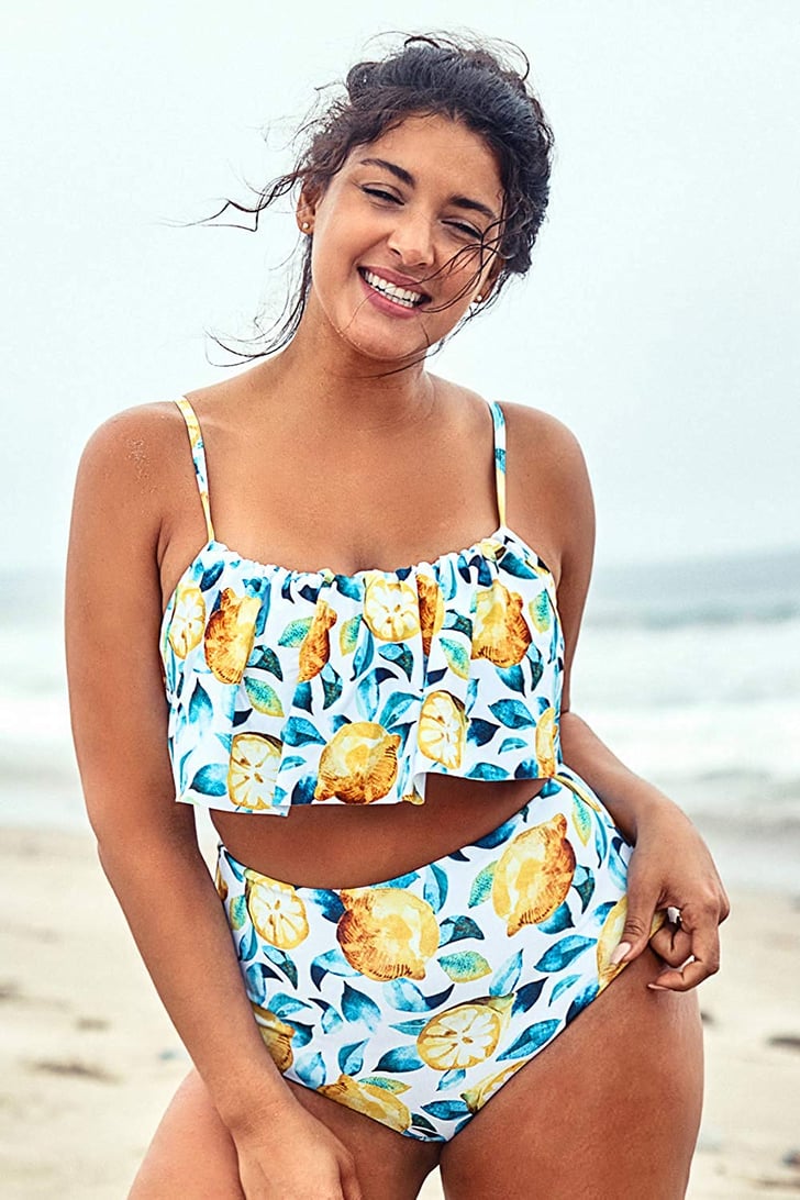 CUPSHE Lemon Print Bikini Set Best PlusSize Swimsuits 2020