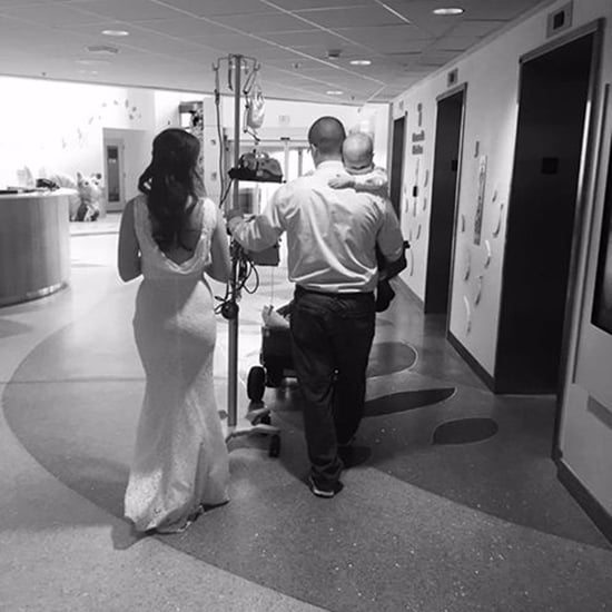 Parents Carrying Son With Cancer After Hospital Wedding