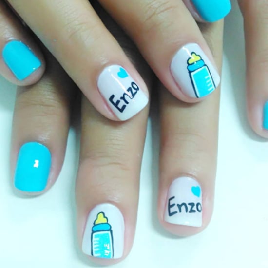 Gender Reveal Nail Art Ideas