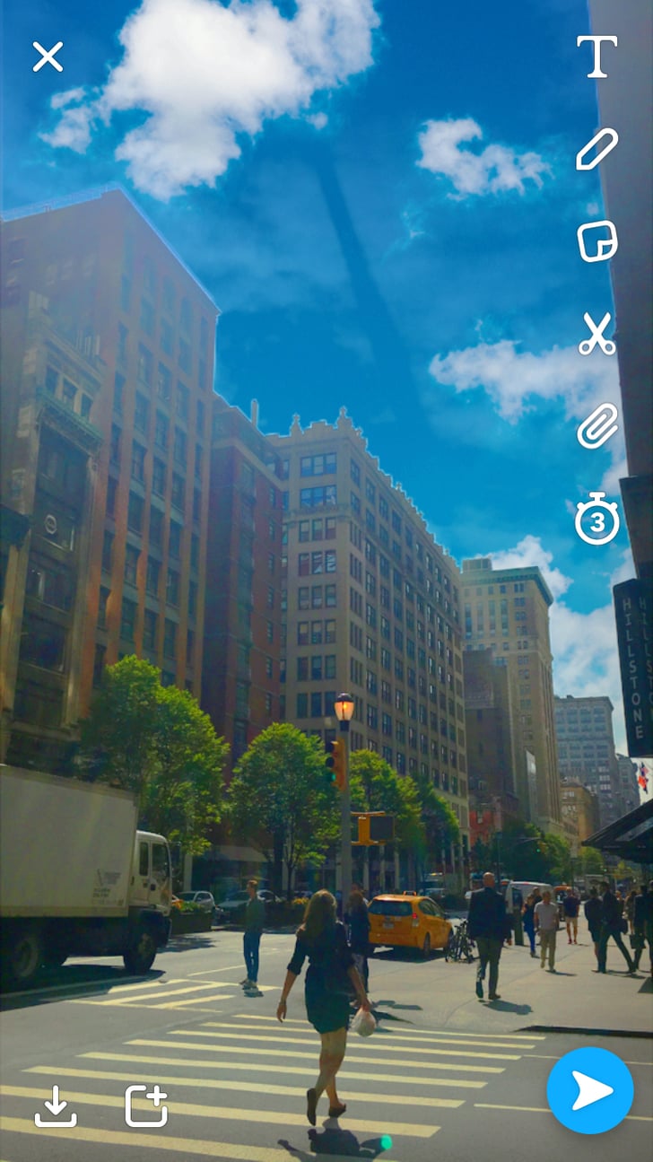 One filter adds clouds to your sky. How Do I Use Snapchat's Sky Filters? POPSUGAR News Photo 3