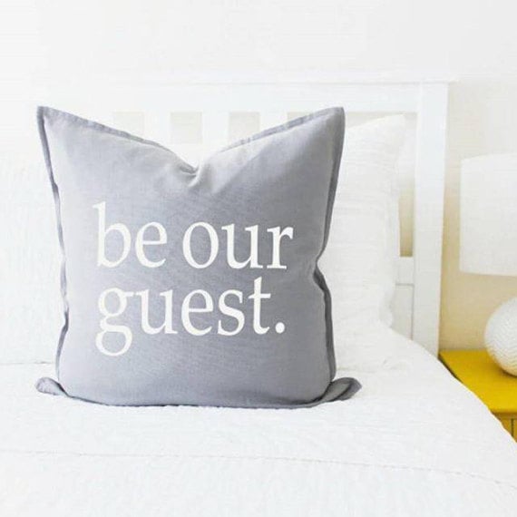 Be Our Guest pillow