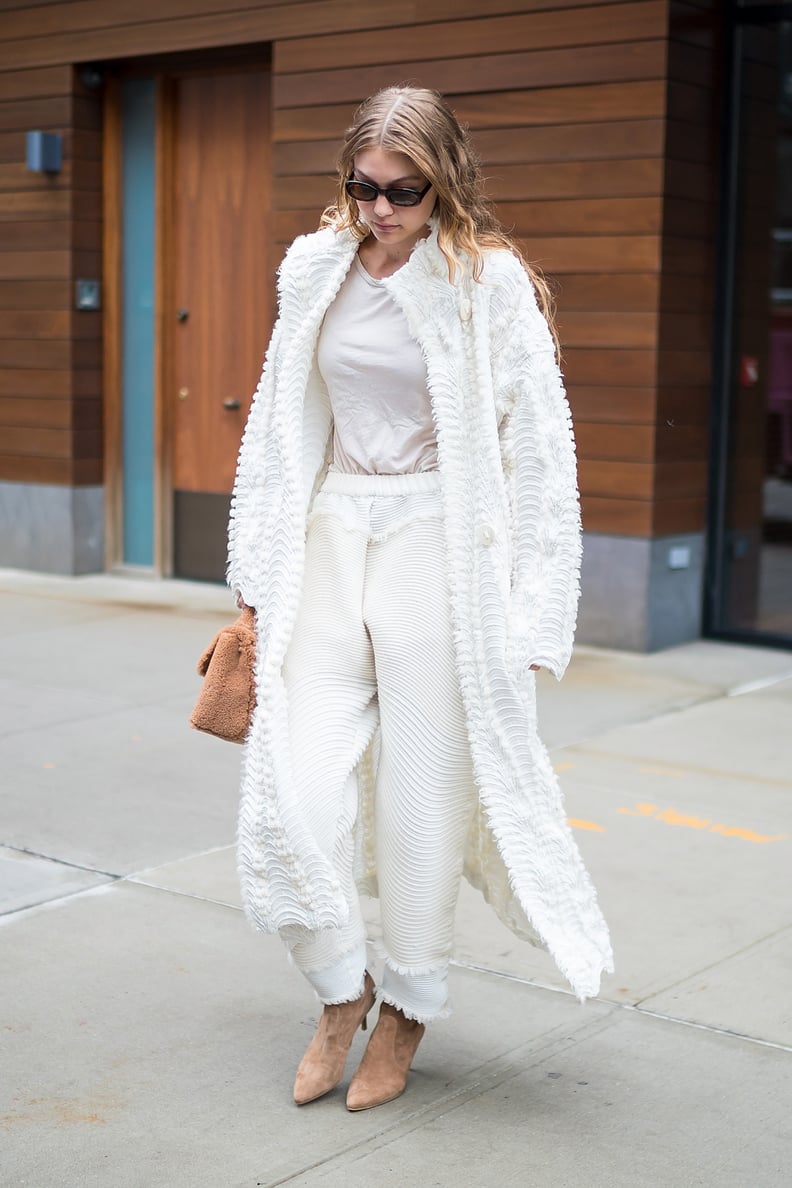Gigi Hadid Was a Vision in White in Between NYFW Shows