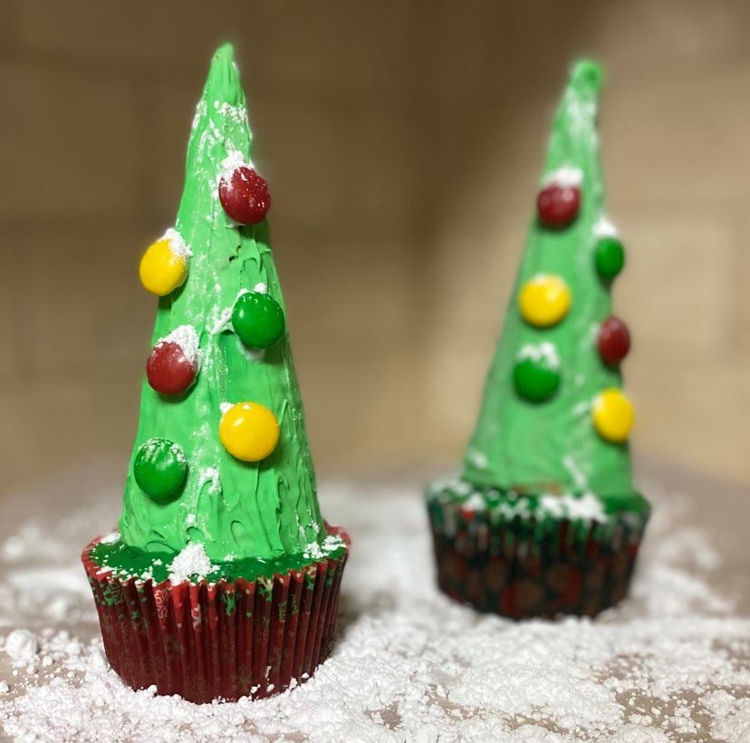 Christmas Tree Cupcakes