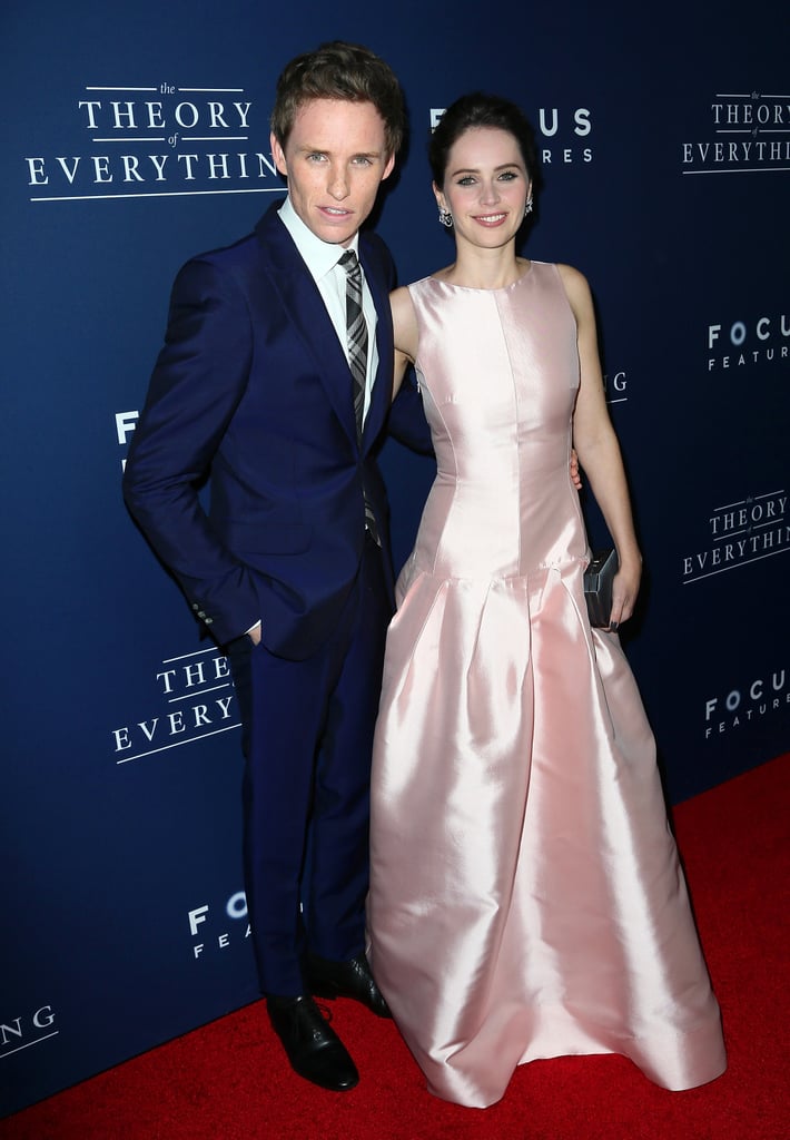Eddie Redmayne and Felicity Jones were a gorgeous pair at the LA screening of The Theory of Everything on Tuesday.