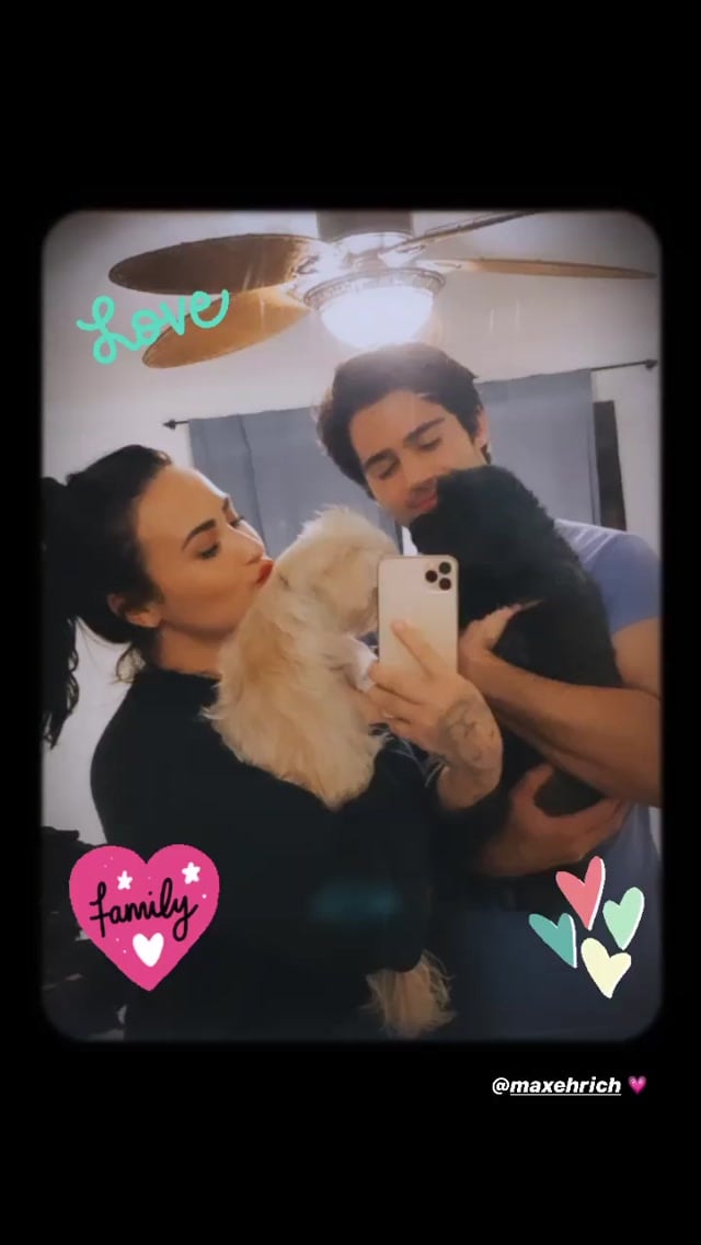 When Demi and Max Posed For This Cute Snap With Her Pups