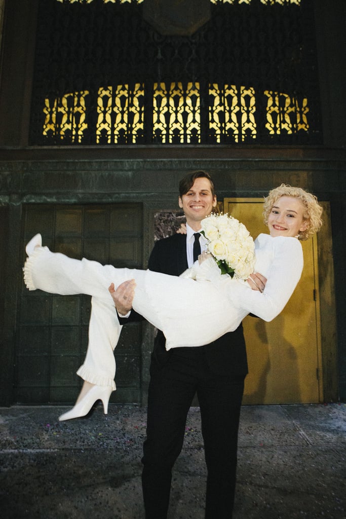 Mark Foster and Julia Garner on Their Wedding Day