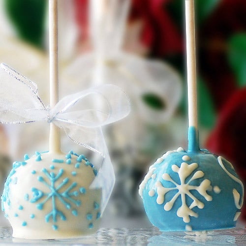 Mini Holiday Brownie Favor Pops