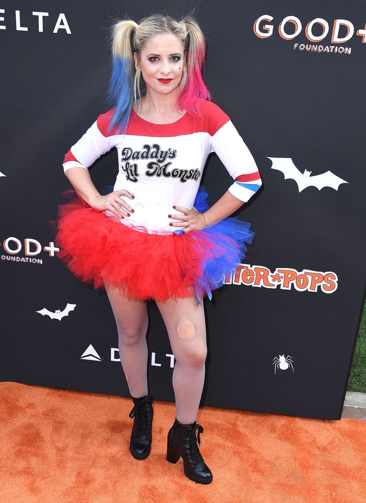 Sarah Michelle Gellar as Harley Quinn Celebrity Halloween Costumes