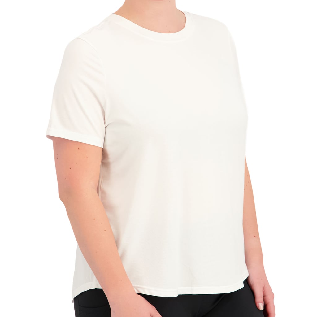 PS by Popsugar Vida Crew Tee ($17)
This white T-shirt isn't just great for workouts, thanks to its moisture-wicking fabric — it also doubles as the perfect undershirt for sweaters, sweatshirts, or even that slightly see-through top in your closet. And while white clothes are notorious for spills and stains, this one is so good (and so affordable) you won't think twice about reaching for it again and again.