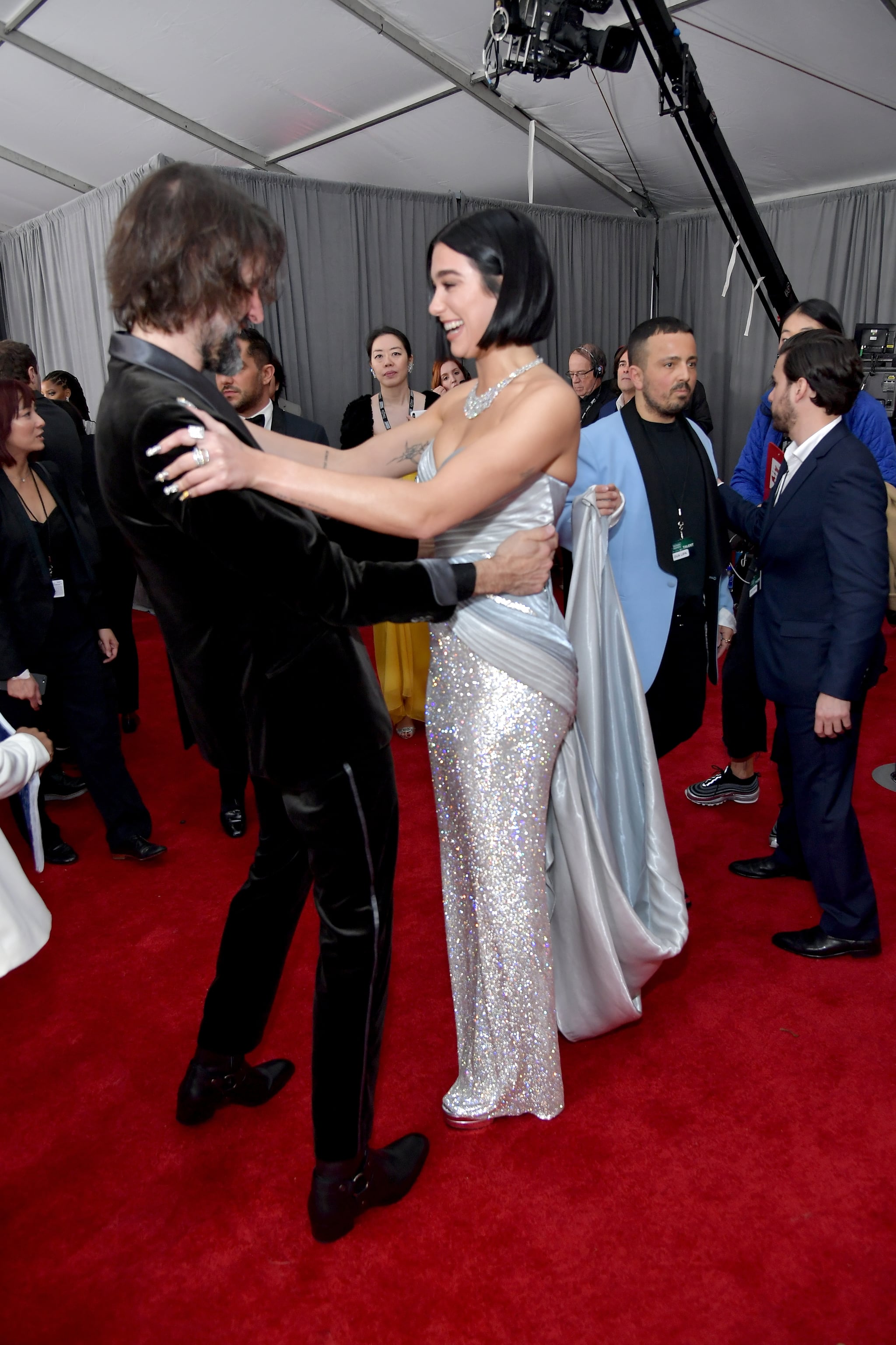 Dua Lipa S Neon Green Nail Polish Popsugar Beauty