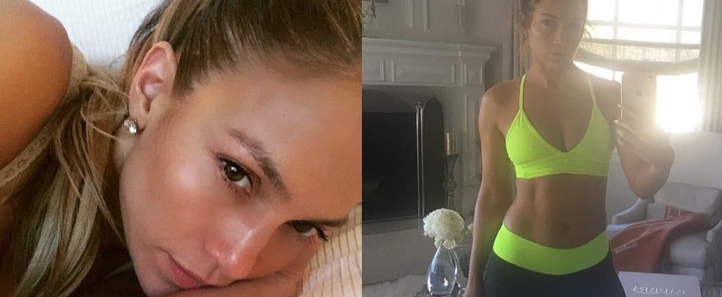 Jennifer Lopez Makeup-Free Selfies