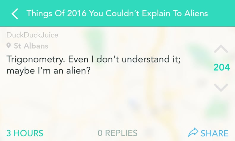 But at least no one will ever know how to explain math!
