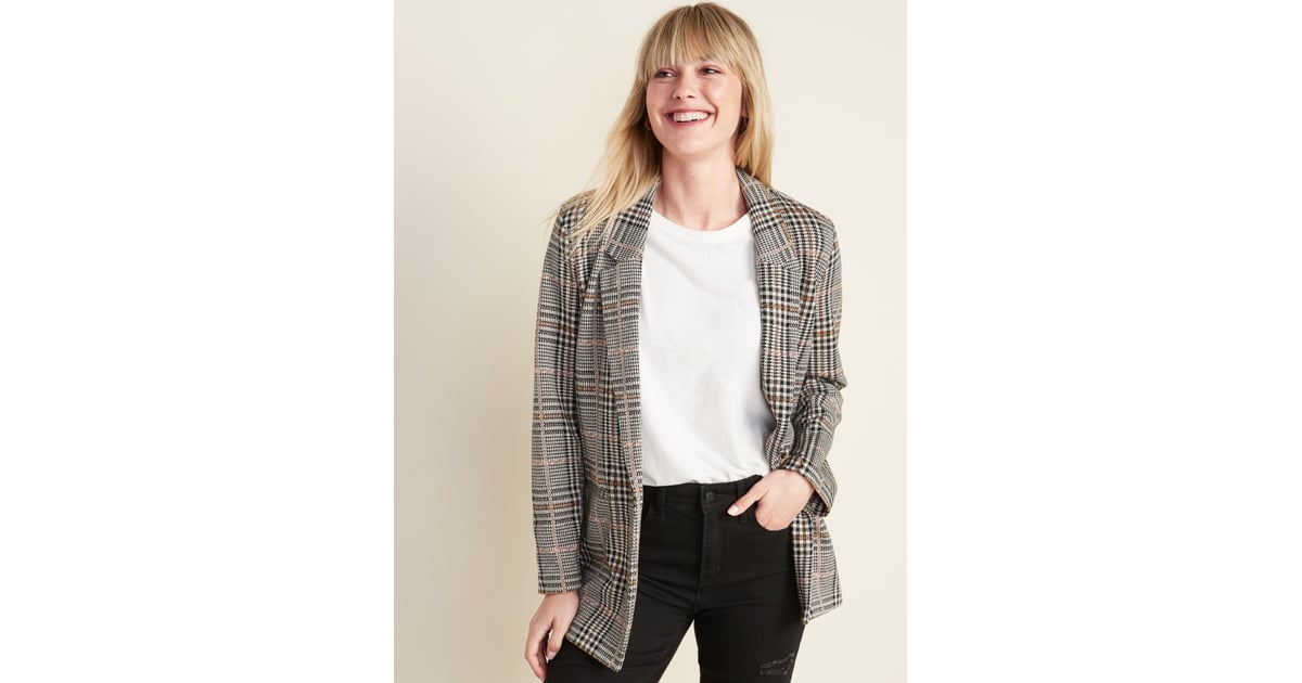 Old Navy Patterned Boyfriend Blazer | I 