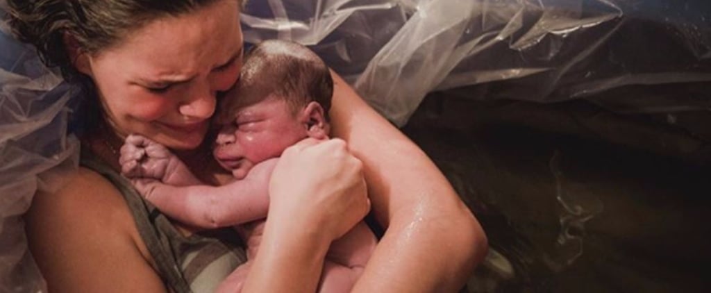 Birth Photo Mom Hugging Her Newborn