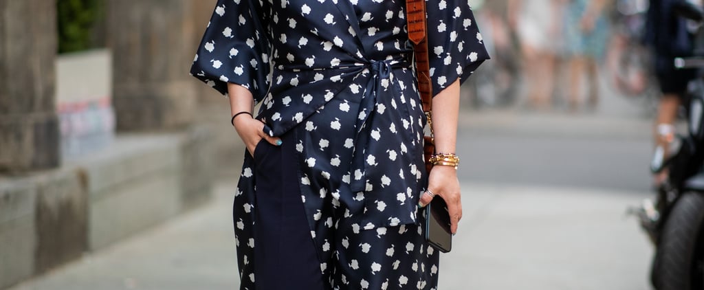 How to Wear a Wrap Dress Over Pants