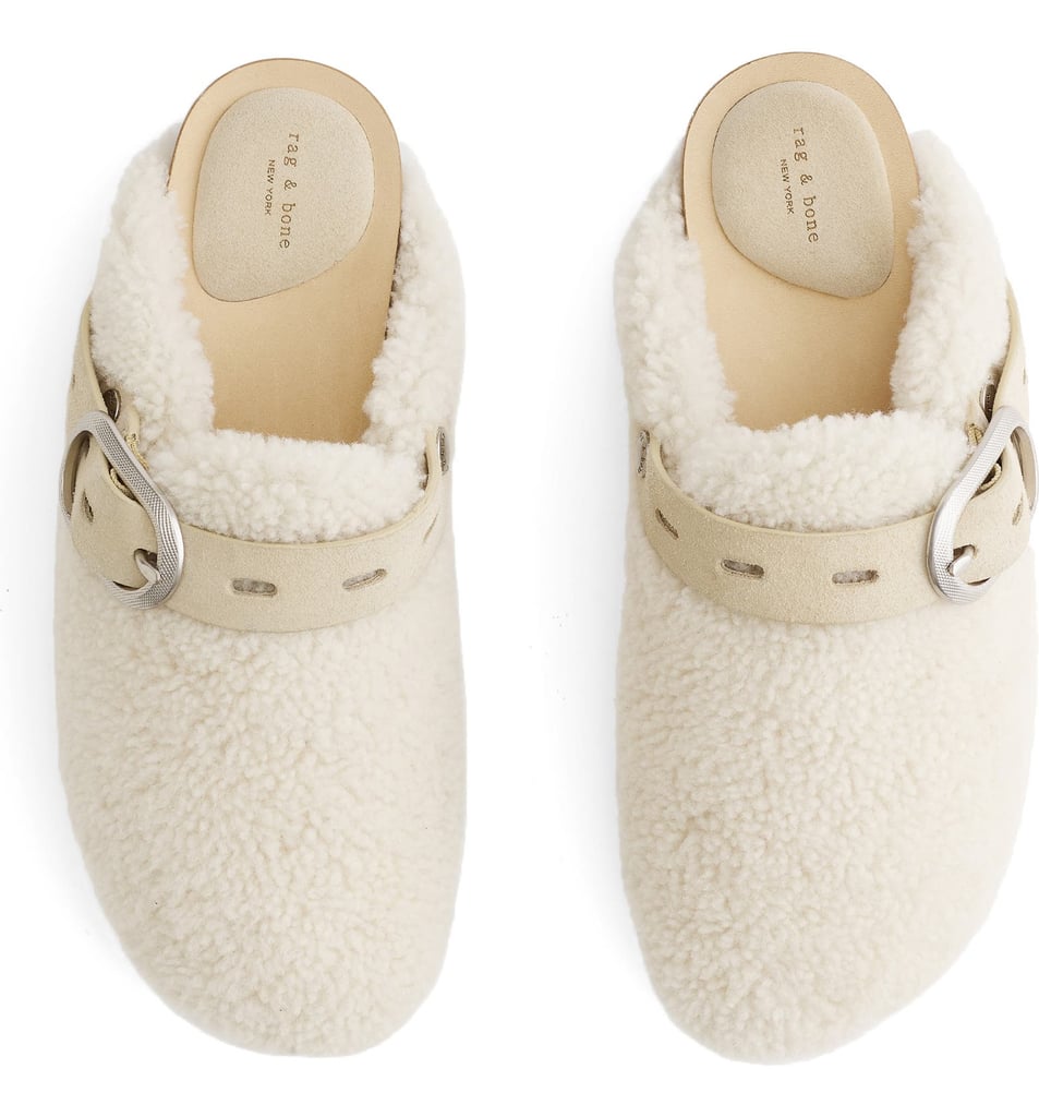 Rag & Bone Ansley Genuine Shearling Slingback Mules