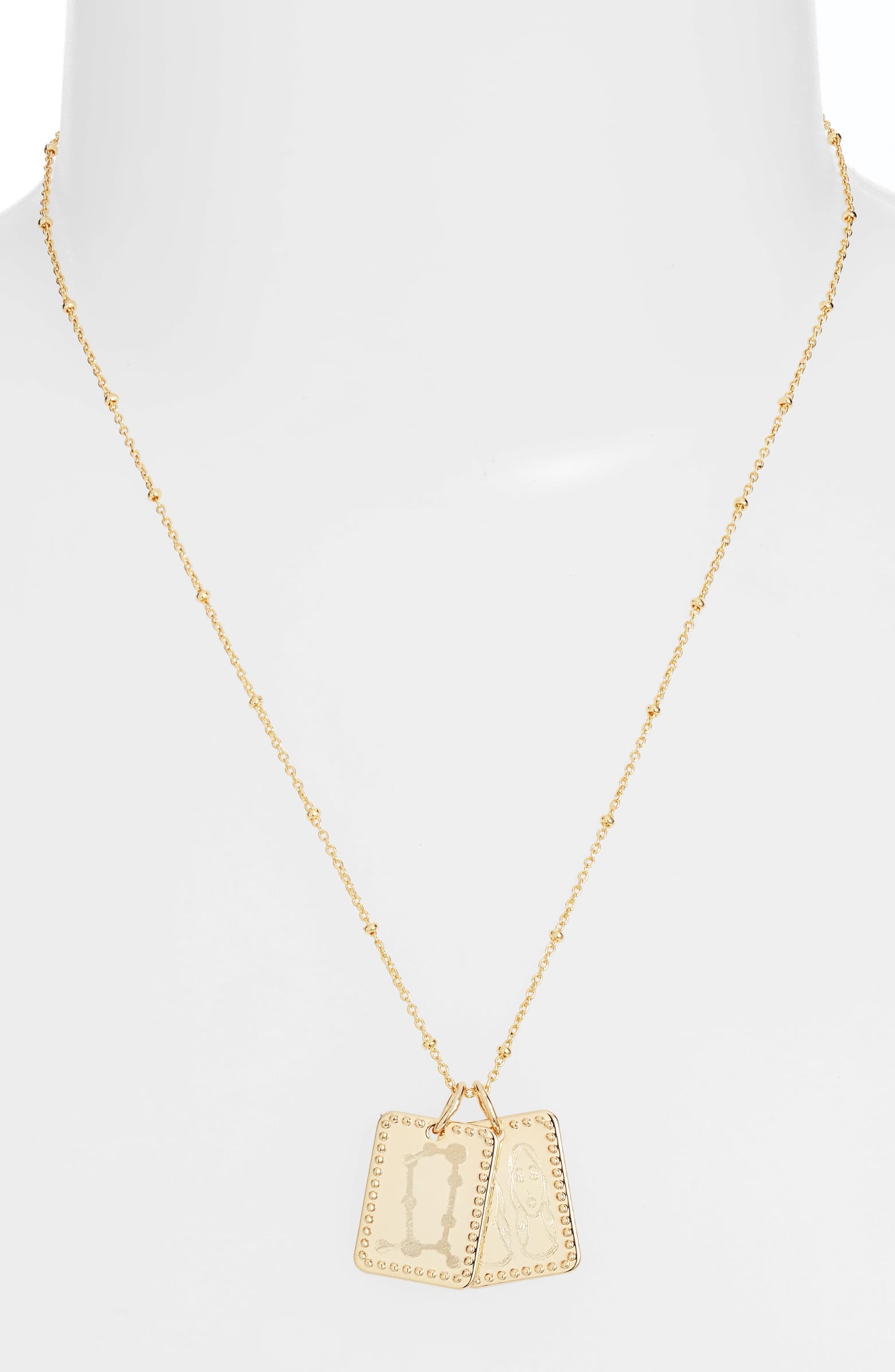 Sterling Forever Zodiac Tag Pendant 