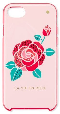 Kate Spade La Vie en Rose Jeweled iPhone 7 Case, Pink ($45)