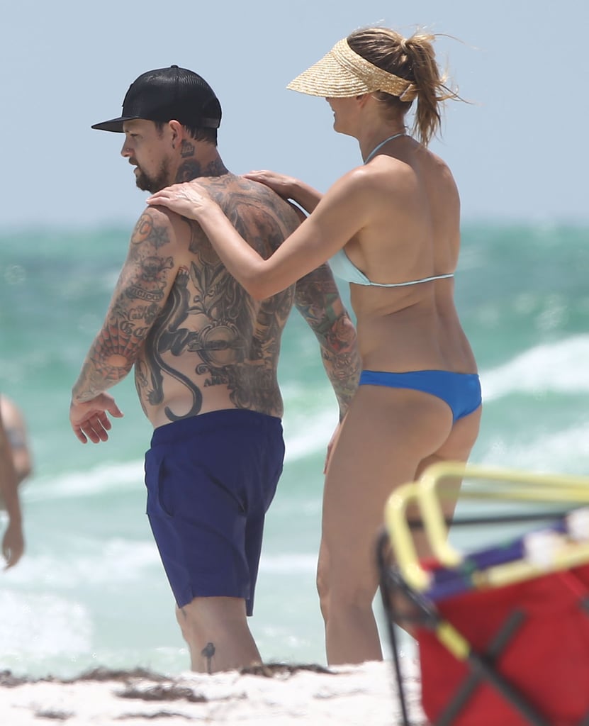 Cameron Diaz in a Bikini With Benji Madden in Florida