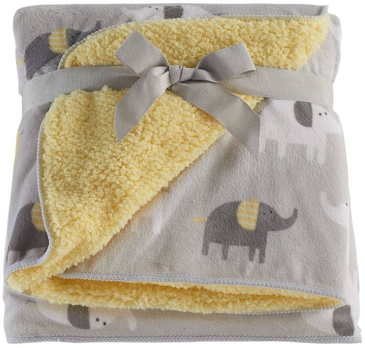 Just Born Elephant Velboa Blanket