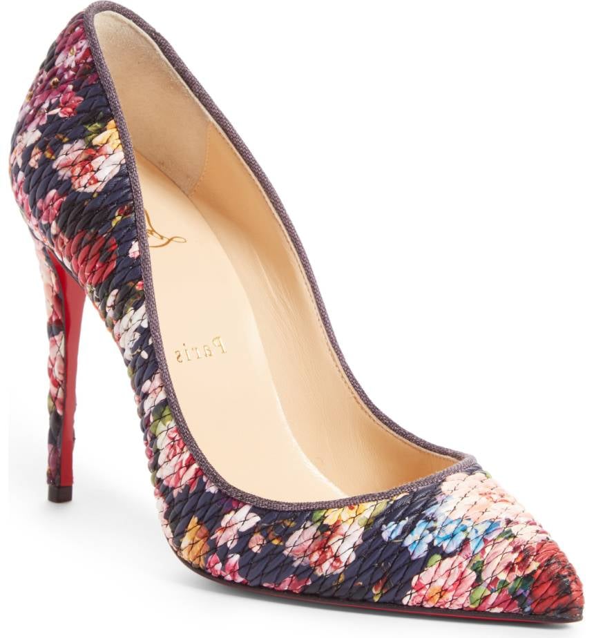 Christian louboutin flower heels outlet