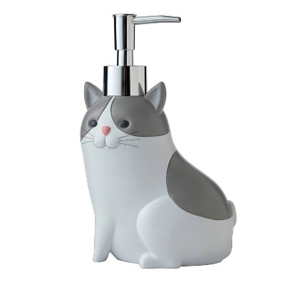 SKL Home Pet Play Cat Soap Dispenser Gray