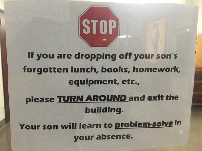 School Sign Urges Parents to Teach Kids to Problem-Solve | PS Family