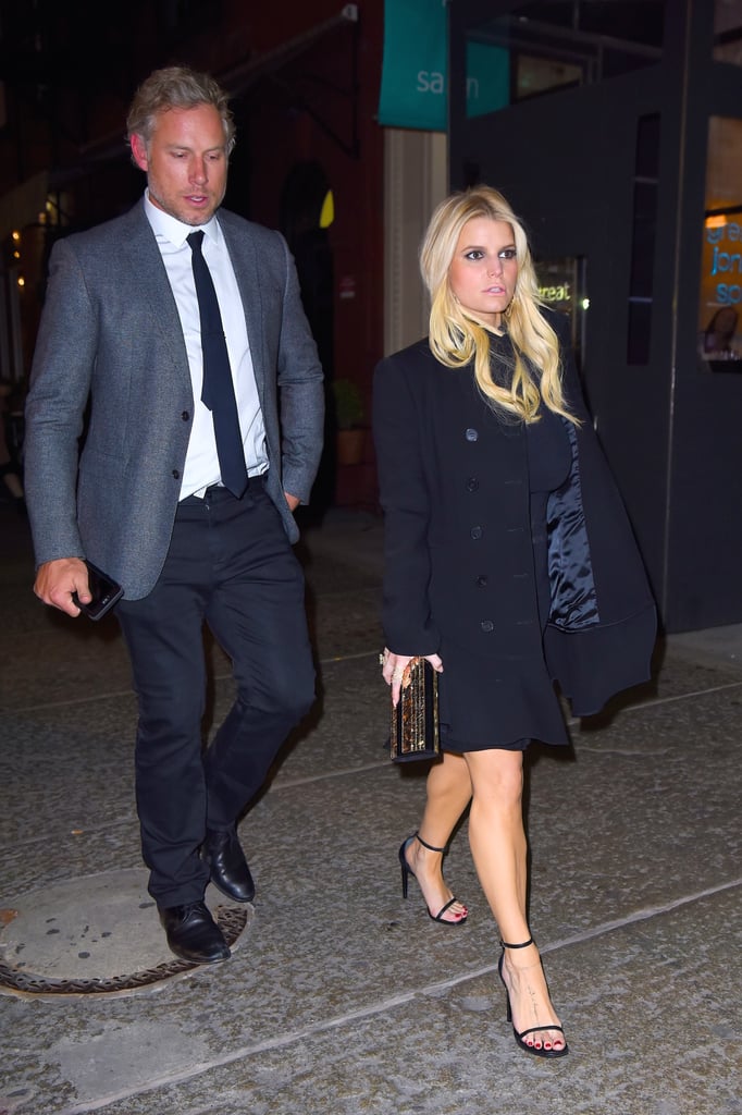 Jessica Simpson and Eric Johnson Out in NYC November 2015