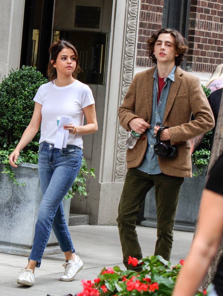 Selena Gomez on Woody Allen Movie Set September 2017