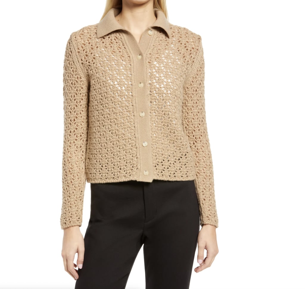 A Spluge-Worthy Classic: Vince Wool & Cashmere Open Stitch Cardigan