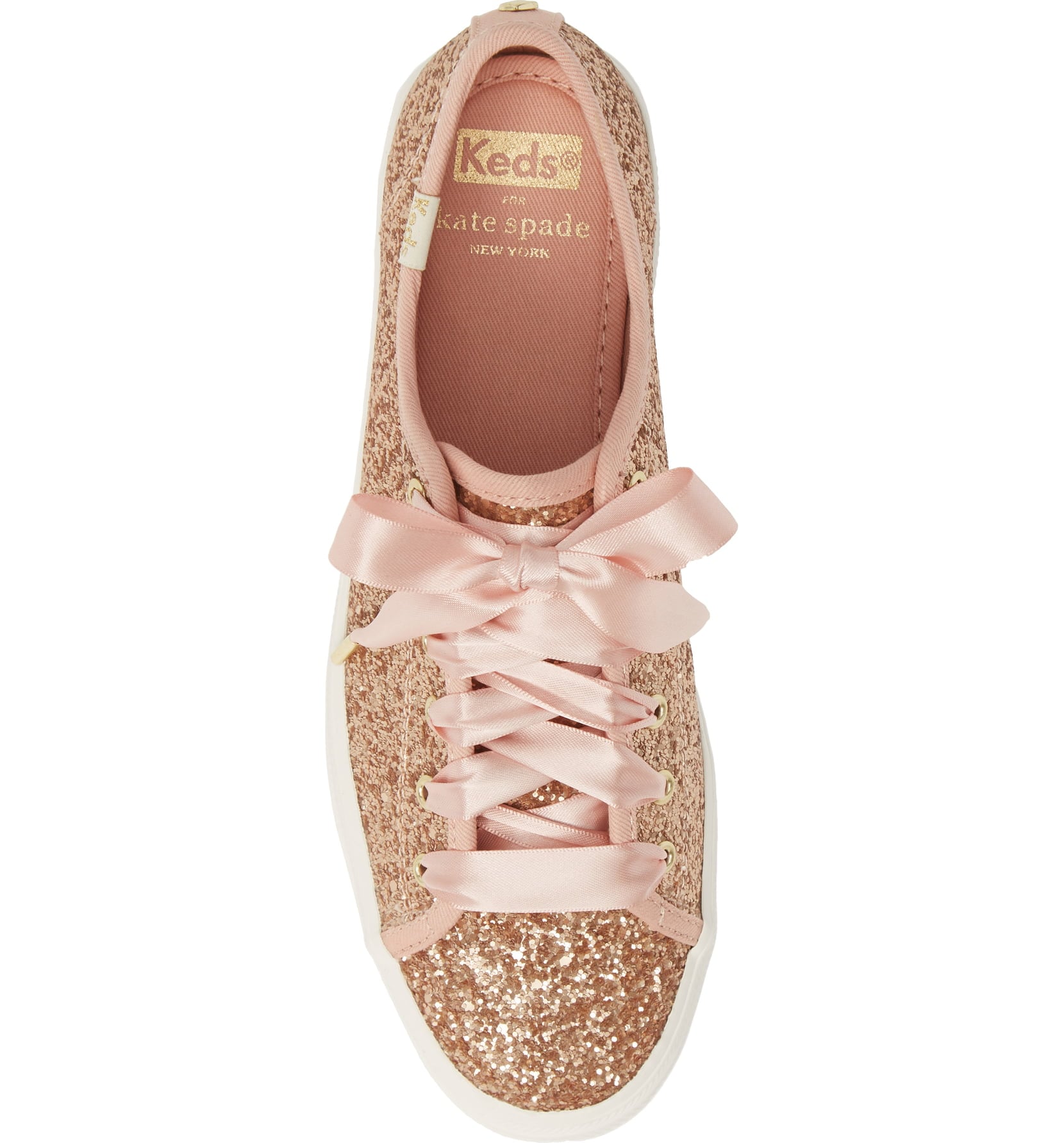 Kate spade gold glitter shoes on sale