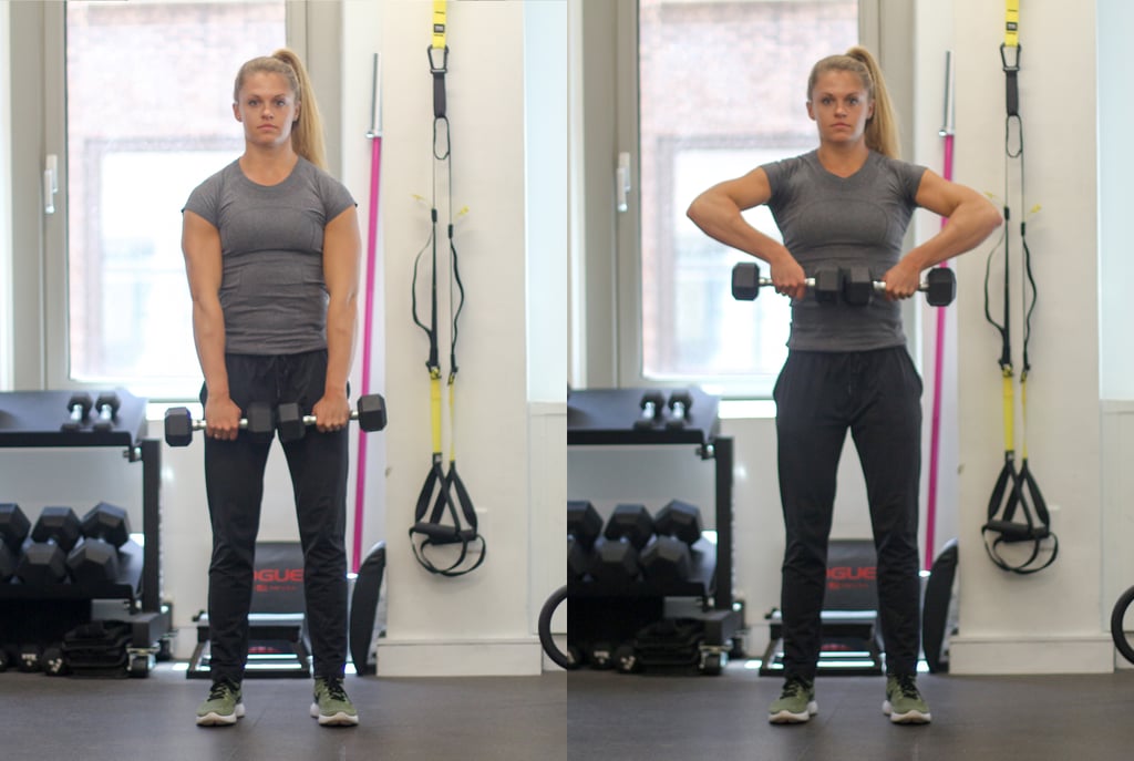 Circuit Three: Dumbbell High Pull