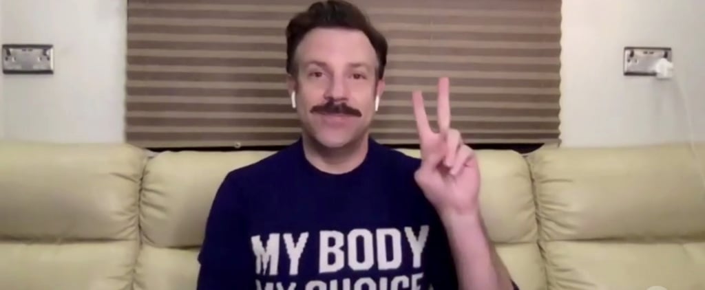 SAG Awards: Jason Sudeikis Wears "My Body My Choice" Sweater