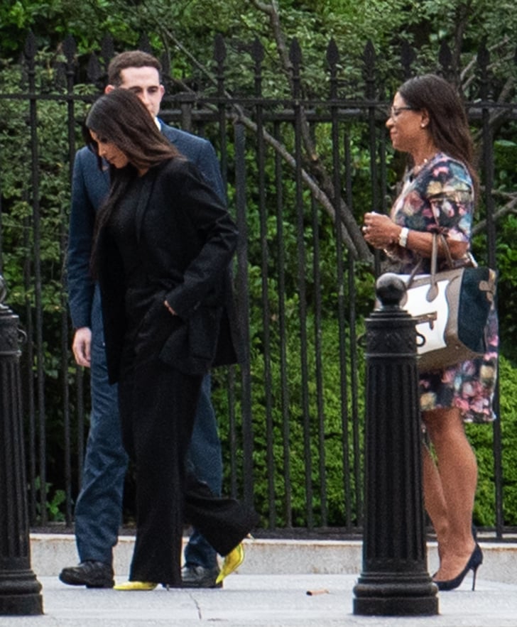 Kim Kardashian's Yellow Heels at the White House