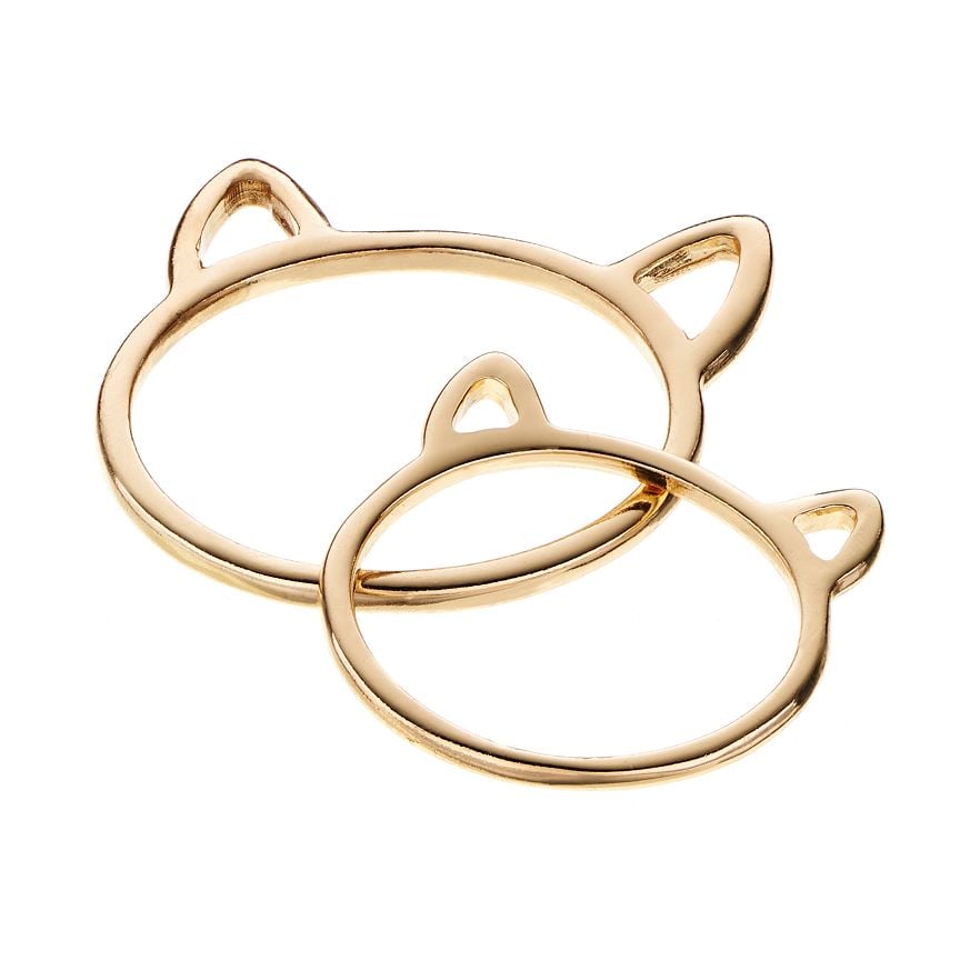 LC Lauren Conrad Cat Ear Ring Set ($14)