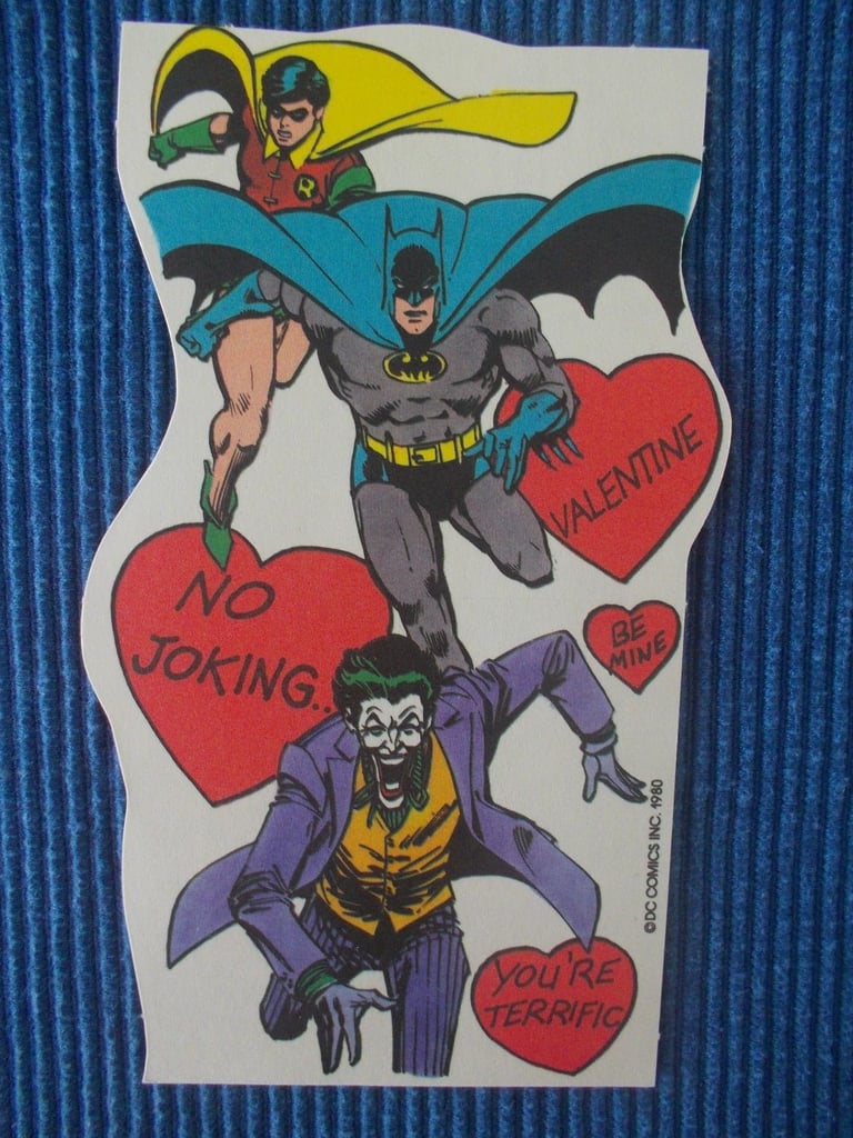 Wait, are you supposed to pick just one of these hunks from this Batman, Robin, and Joker valentine ($5)?